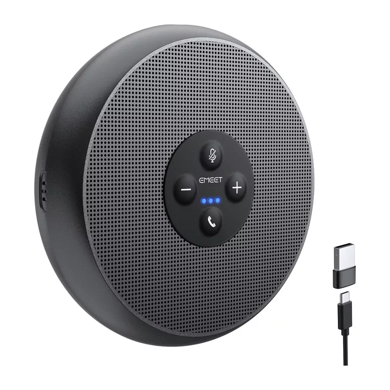 EMEET OfficeCore M1A konferencinis garsiakalbis - USB-C ir Bluetooth 5.0, AI triukšmo slopinimas, 360° balso fiksavimas