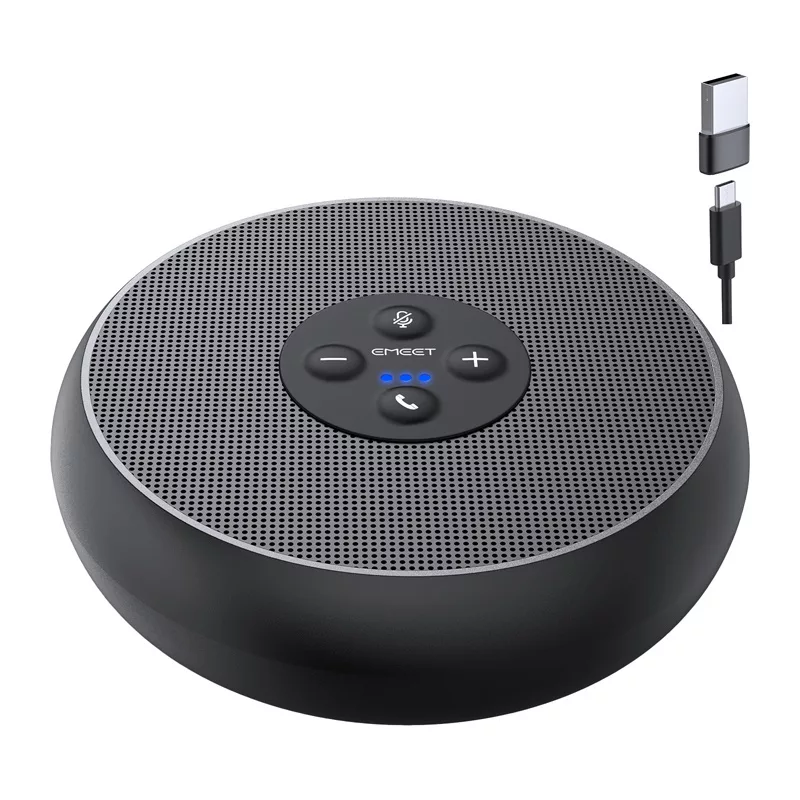 EMEET OfficeCore M1A konferencinis garsiakalbis - USB-C ir Bluetooth 5.0, AI triukšmo slopinimas, 360° balso fiksavimas