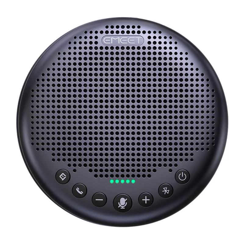 EMEET OfficeCore Luna Plus Kit konferencinė sistema – dviejų garsiakalbių rinkinys su Daisy Chain, 360° visakryptis mikrofonas, USB-C ir Bluetooth 5.0, triukšmo slopinimas, 15 h baterija