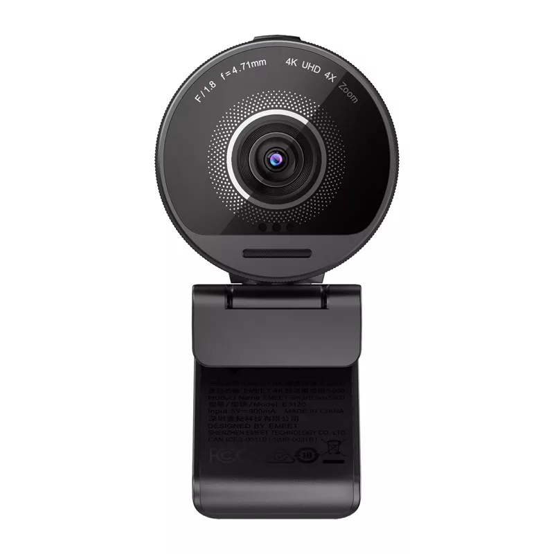 EMEET SmartCam S800 4K UHD Webcam su automatiniu fokusavimu, dviem mikrofonais, privatumo užsklanda, USB-C