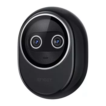 EMEET Piko+ Webcam 4K UHD su automatiniu fokusavimu, dvigubais mikrofonais, privatumo užsklende, USB-C, juoda