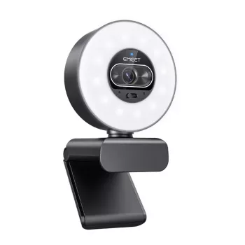 EMEET SmartCam S600L Webcam - 2K QHD, automatinis fokusavimas, dvigubi mikrofonai, privatumo užraktas, USB-A