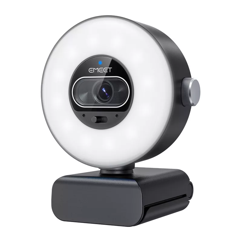 EMEET SmartCam S600L Webcam - 2K QHD, automatinis fokusavimas, dvigubi mikrofonai, privatumo užraktas, USB-A