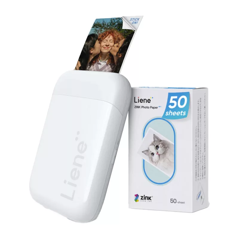 Liene Pearl 2x3 nešiojamasis nuotraukų spausdintuvas (baltas)