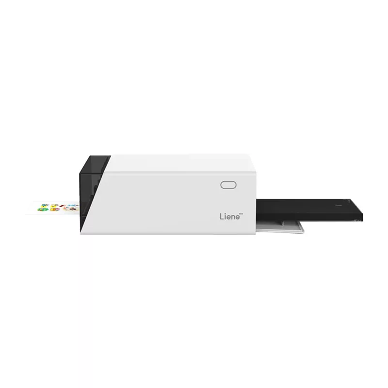 Liene Pix Cut 2-in-1 nešiojamas nuotraukų spausdintuvas – ZINK technologija, Bluetooth 5.0, įmontuotas pjaustytuvas, lipdukų spaudiniai