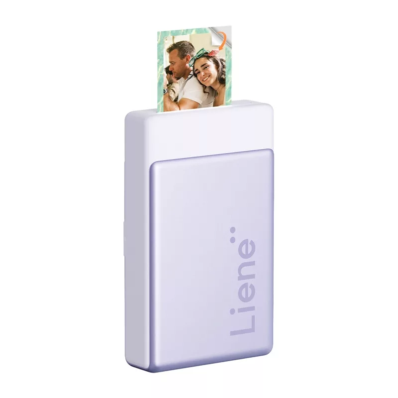 LIENE Pearl N200 Pro 2x3 nešiojamasis nuotraukų spausdintuvas (violetinis)
