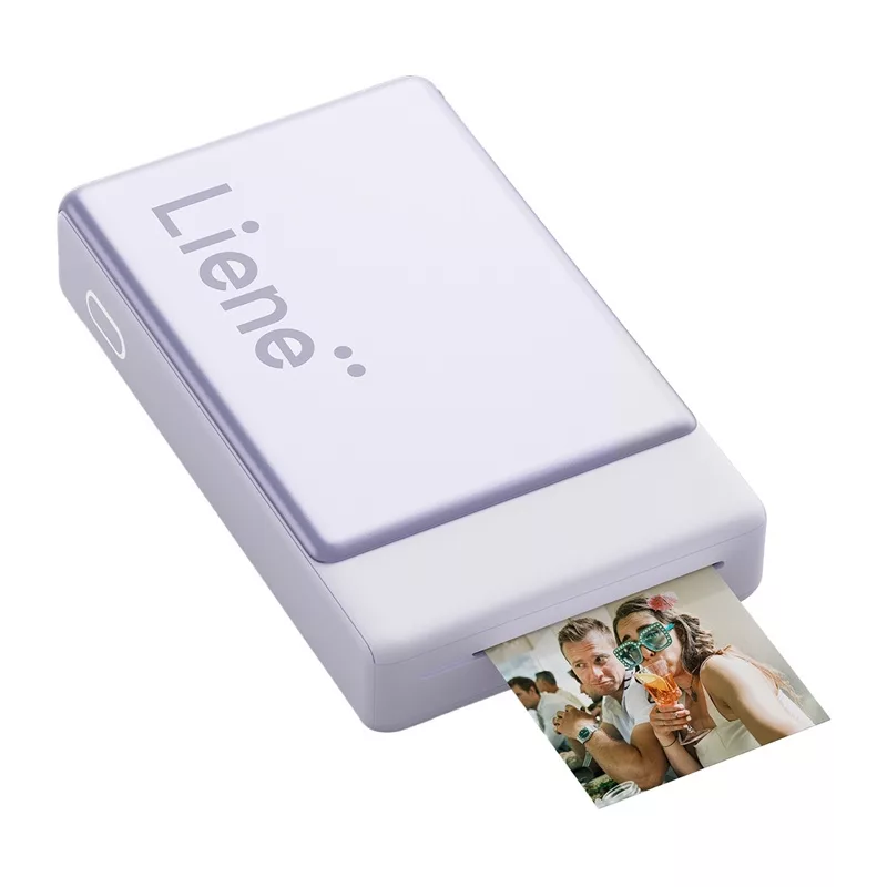 LIENE Pearl N200 Pro 2x3 nešiojamasis nuotraukų spausdintuvas (violetinis)