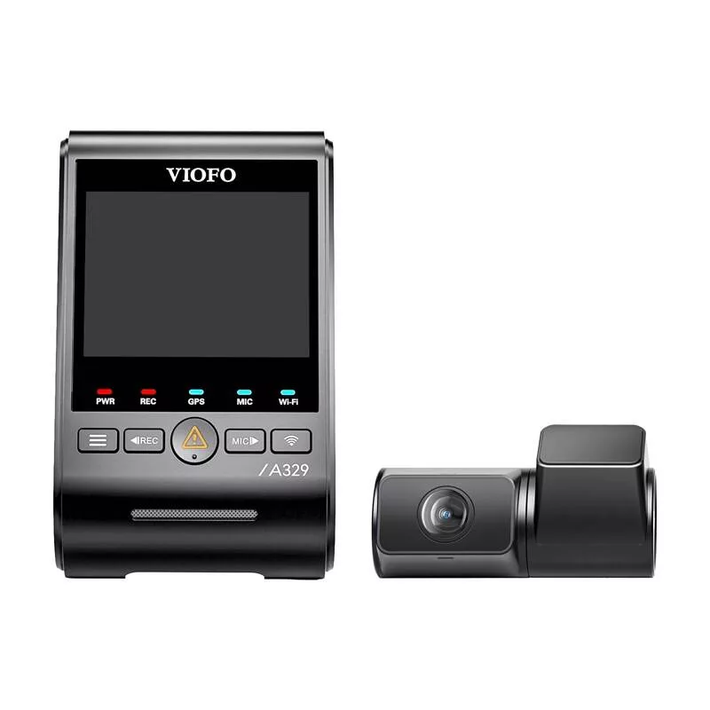 VIOFO A329S-2CH dviejų kanalų 4K+2K vaizdo registratorius su GPS ir Wi-Fi