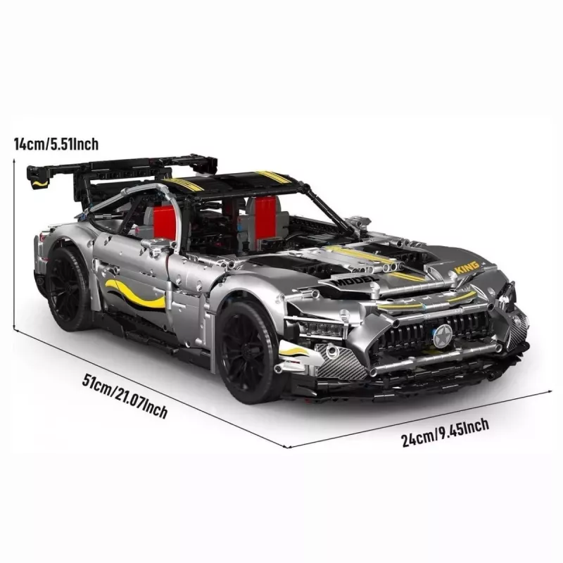 MOULD KING Quicksilver Sports Car Statybiniai Blokeliai 1:8 Mastelis 2872 Dalys