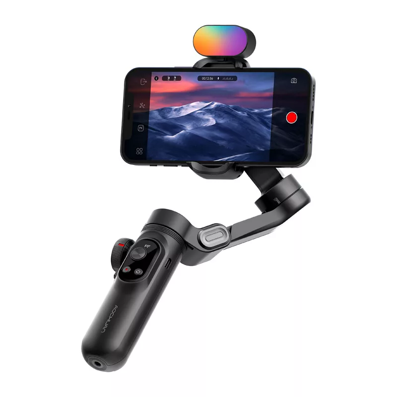 AOCHUAN X Pro gimbal su RGB apšvietimu (juodas)