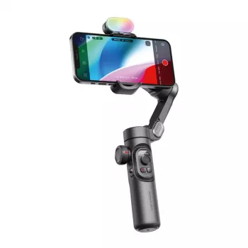 AOCHUAN XE gimbalas su RGB apšvietimu (juodas)