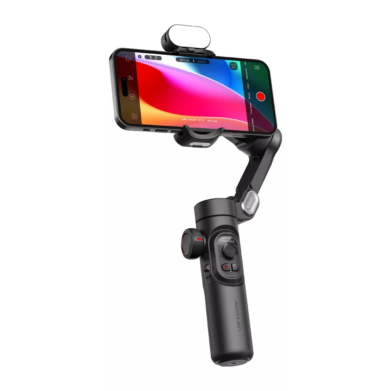 AOCHUAN XE gimbalas su RGB apšvietimu (juodas)