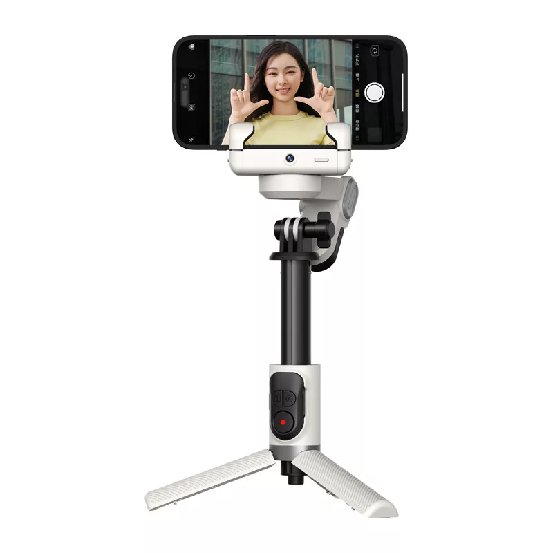 AOCHUAN M1 Pro gimbal su RGB apšvietimu (baltas)