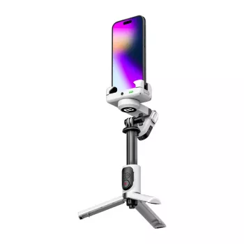 AOCHUAN M1 Pro gimbal su RGB apšvietimu (baltas)