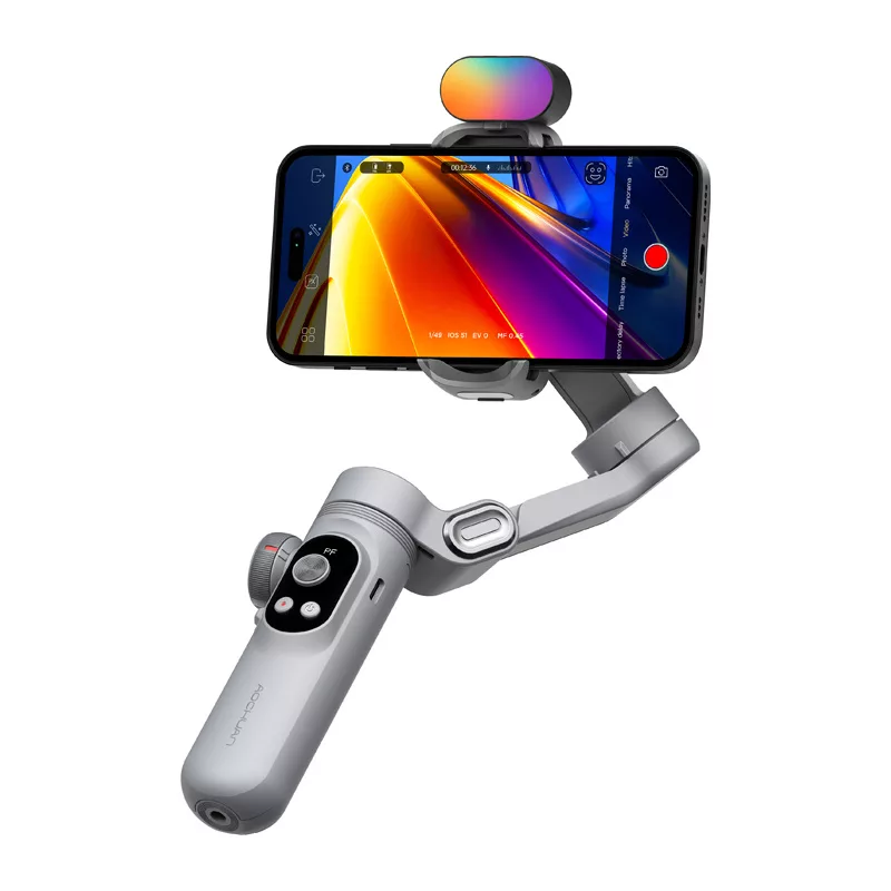 AOCHUAN X Pro gimbal su RGB apšvietimu (pilka)