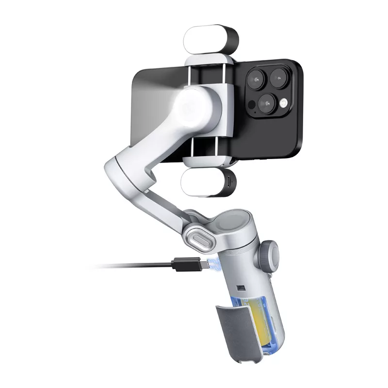 AOCHUAN X Pro gimbal su RGB apšvietimu (pilka)