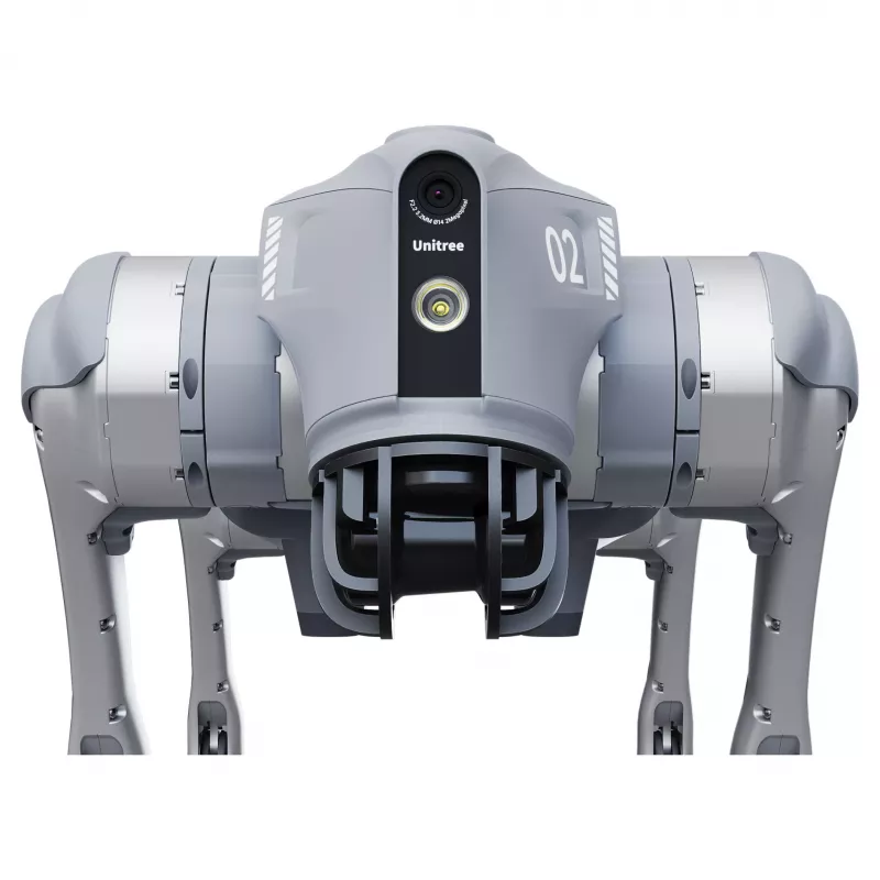 Unitree Go2 Air keturkojis robotas šuo su nuotolinio valdymo pultu