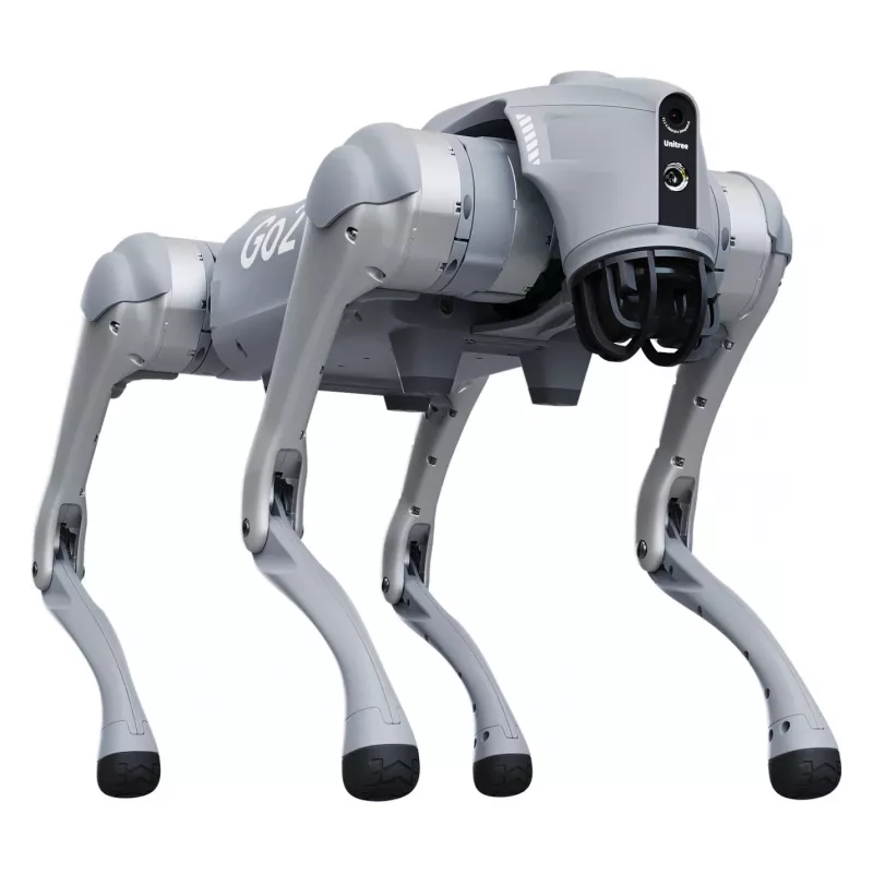 Unitree Go2 Air keturkojis robotas šuo su nuotolinio valdymo pultu
