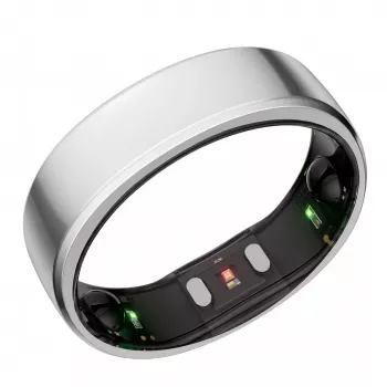 RingConn Smart Ring Gen2 vyrams ir moterims - miego ir kūno rengybos stebėjimo nešiojamas įrenginys - širdies ritmas - Future Silver dydis 7