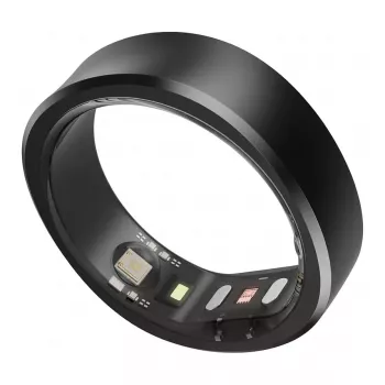 RingConn Smart Ring Gen2 vyrams ir moterims – miego ir kūno rengybos stebėjimo nešiojamas įrenginys – širdies ritmas – matinė juoda, 9 dydis