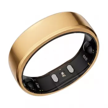 RingConn Gen2 Smart Ring – Rožinis auksas – 9 dydis – Miego ir sveikatos stebėjimas – SpO2/Širdies ritmas/Stresas – 10-12 dienų baterijos veikimo laikas – Juoda/Auksinė (RCA-01-RG-9)