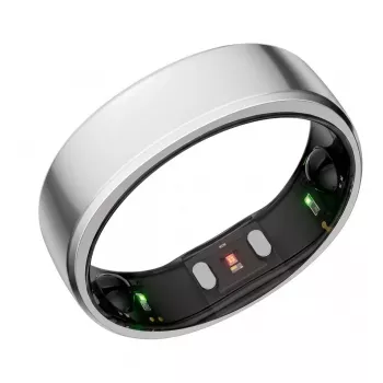 RingConn Smart Ring Gen2, skirtas moterims ir vyrams – miego ir kūno rengybos stebėjimo nešiojamas įrenginys – širdies ritmas – Future Silver, 10 dydis
