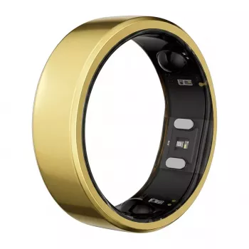 RingConn Smart Ring Gen2 King Gold Size 12 - Nešiojamas miego ir kūno rengybos stebėjimo įrenginys su širdies ritmo monitoriumi