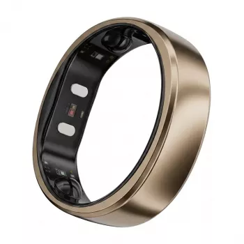 RingConn Smart Ring Gen2 Air moterims ir vyrams - miego ir kūno rengybos stebėjimo prietaisas - širdies ritmas - Dune Gold 12 dydis
