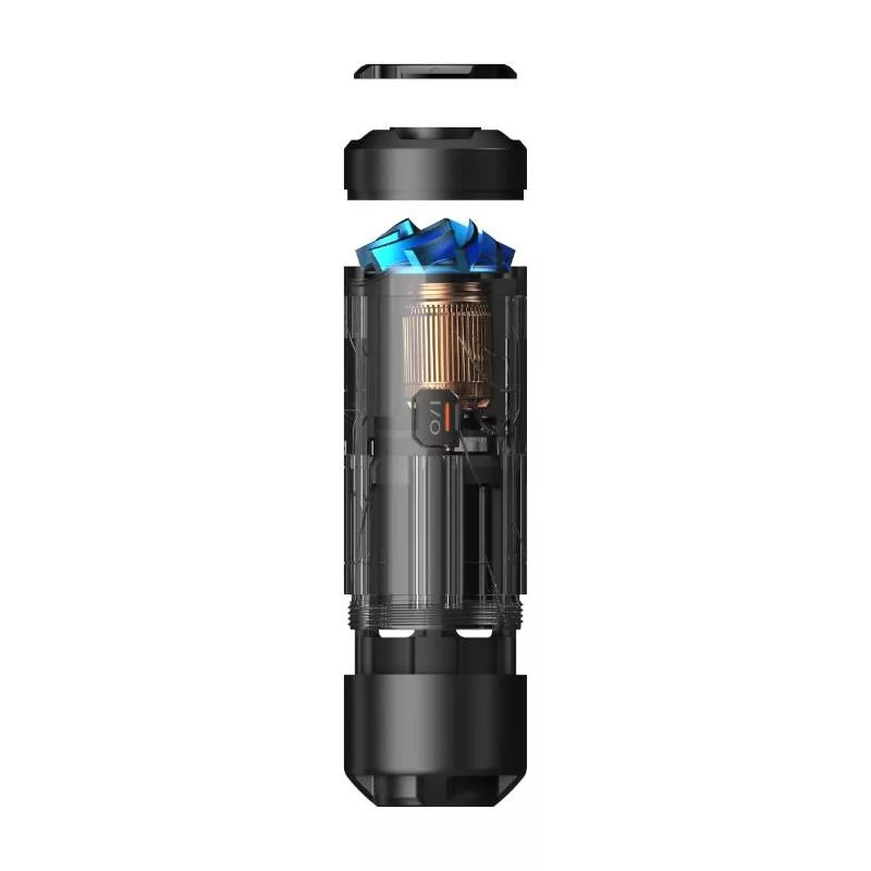 FLEXTAIL Zero Pump-B nešiojamasis oro siurblys su stovyklavimo žibintu, USB-C įkraunamas, IPX4, 2,5 kPa, 180 L/min