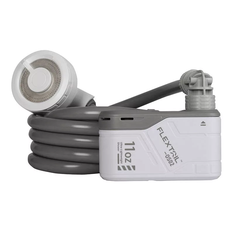 FLEXTAIL Max Shower nešiojamas dušas su siurbliu (balta)