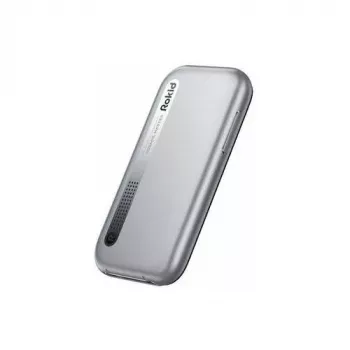 Eaton Rokid Station 2 sidabrinis - Android TV 11 srautinio perdavimo medijos leistuvas su 32GB atmintimi, Bluetooth 5.0, Wi-Fi 5, 5000mAh baterija