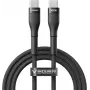 VEGER USB-C į USB-C PD 100W laidas 1,5 m, juodas