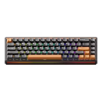 AKKO RAY68-HE Brown Mechanical Gaming Keyboard 68-Key Tri-Mode Wireless