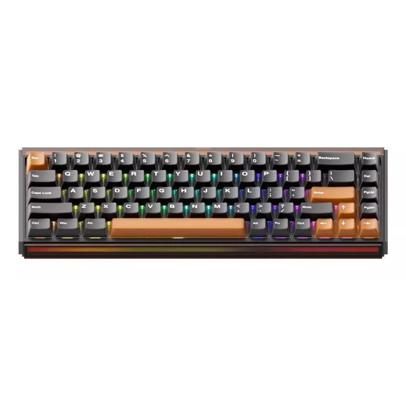 AKKO RAY68-HE Brown Mechanical Gaming Keyboard 68-Key Tri-Mode Wireless