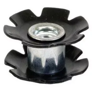 Lucky Starnut 23mm - 1-1/8 colio bekryptis vairo kolonėlės žvaigždutė - juoda