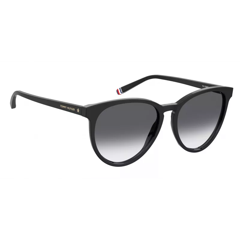 TOMMY HILFIGER Moteriški akiniai nuo saulės TH1724S8079O - Juodas rėmelis, pilki lęšiai, 56 mm
