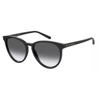 TOMMY HILFIGER Moteriški akiniai nuo saulės TH1724S8079O - Juodas rėmelis, pilki lęšiai, 56 mm