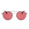 LEVI'S LV-1013-S-010 Unisex stačiakampiai akiniai nuo saulės - juodas rėmelis, pilki lęšiai 54mm