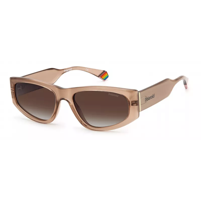 POLAROID PLD6169S10A Unisex akiniai nuo saulės - Juodas rėmelis, pilki lęšiai 55mm