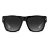 DSQUARED2 ICON Vyriški akiniai nuo saulės ICON0004S80S - Juodas acetatinis rėmelis, pilki polikarbonatiniai lęšiai, 55/19/145 mm