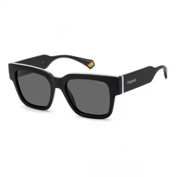 POLAROID PLD6198SX807 Unisex apvalūs akiniai nuo saulės Havana rėmelis pilki poliarizuoti lęšiai 52mm