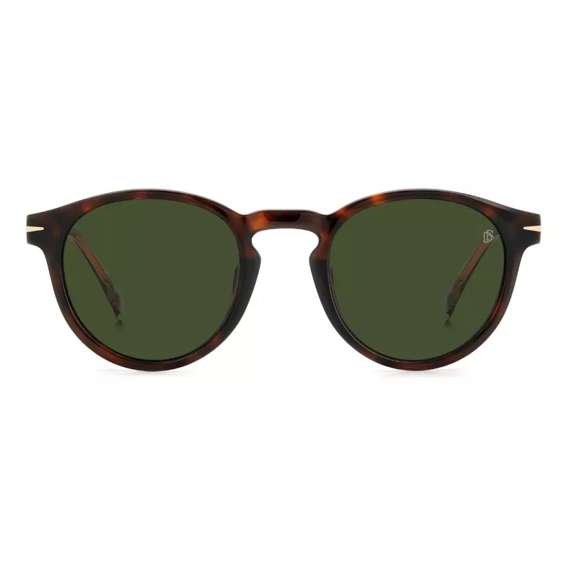 DAVID BECKHAM DB-1111-S-086 Unisex akiniai nuo saulės Havana Tortoise acetato rėmelis pilki polikarbonato lęšiai 52mm