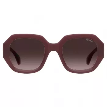 LEVI'S LV-1066-S-LHF Moteriški stačiakampiai akiniai nuo saulės Havana Ruda Gradient 51mm