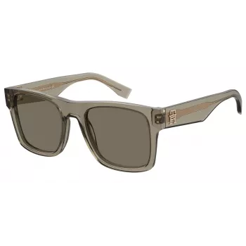 Tommy Hilfiger moteriški akiniai nuo saulės TH-2118-S-10A juodas rėmelis pilki lęšiai 53mm