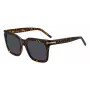 BOSS moteriški akiniai nuo saulės BOSS1656S2VM Havana acetatinis kvadratinis rėmelis rudi gradientiniai lęšiai 54mm