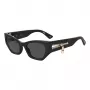 MOSCHINO Moteriški akiniai nuo saulės MOS159-S-807 Drugelio formos acetatinis rėmas pilki gradientiniai lęšiai 55/21/140 mm UV400