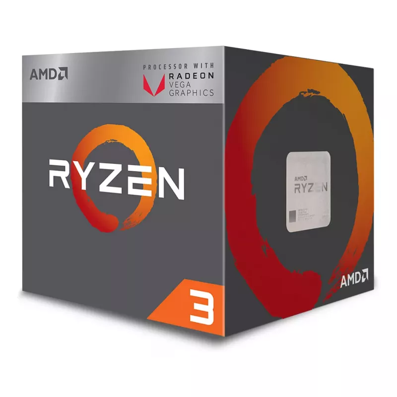 AMD Ryzen 3 2200G - 3.5 GHz - 4 branduoliai - 4 gijos - Socket AM4 - Box