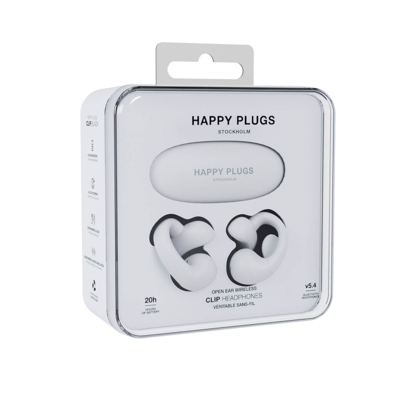 TURA SCANDINAVIA AB Happy Plugs Clip - Belaidės ausinės su atvira ausimi (balta)