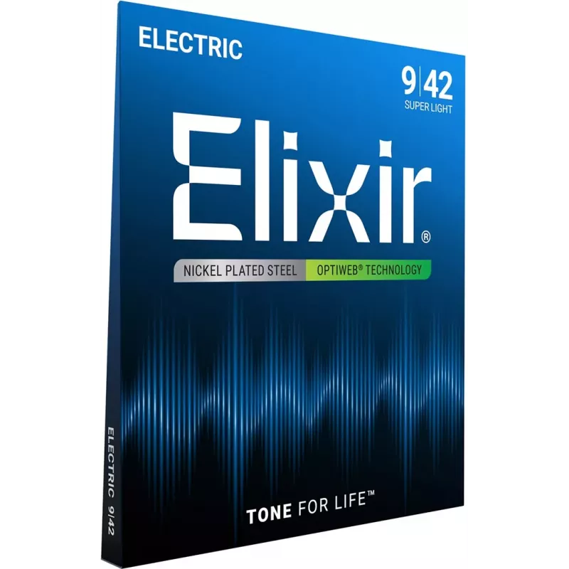Elixir 12000 Super Light (9-42) PW elektrinės gitaros stygos
