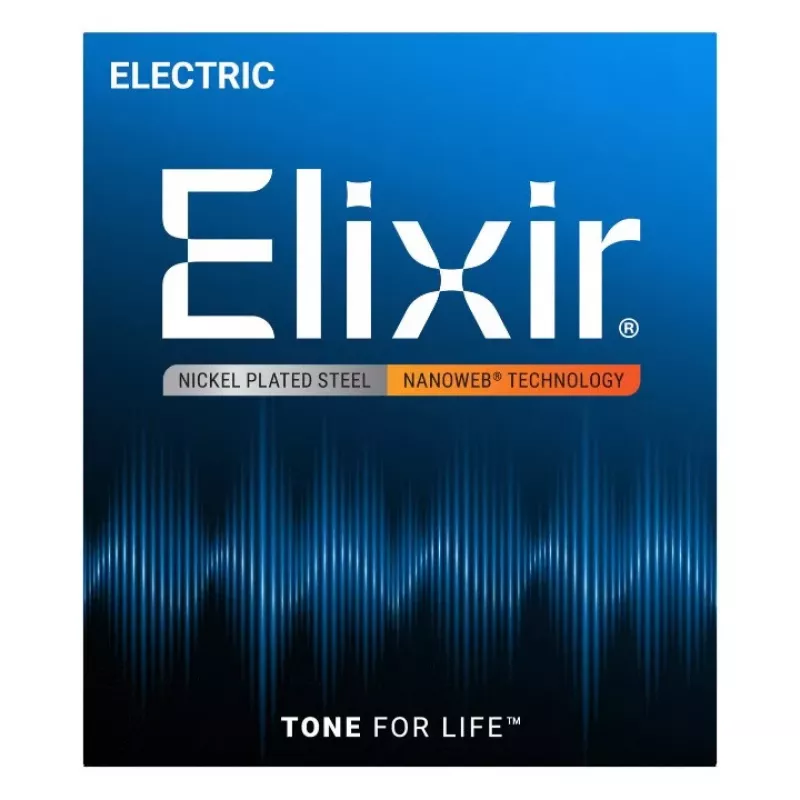 Elixir Strings 12002 Nanoweb elektrinės gitaros stygos, itin lengvos .009-.042, 6 rinkinys